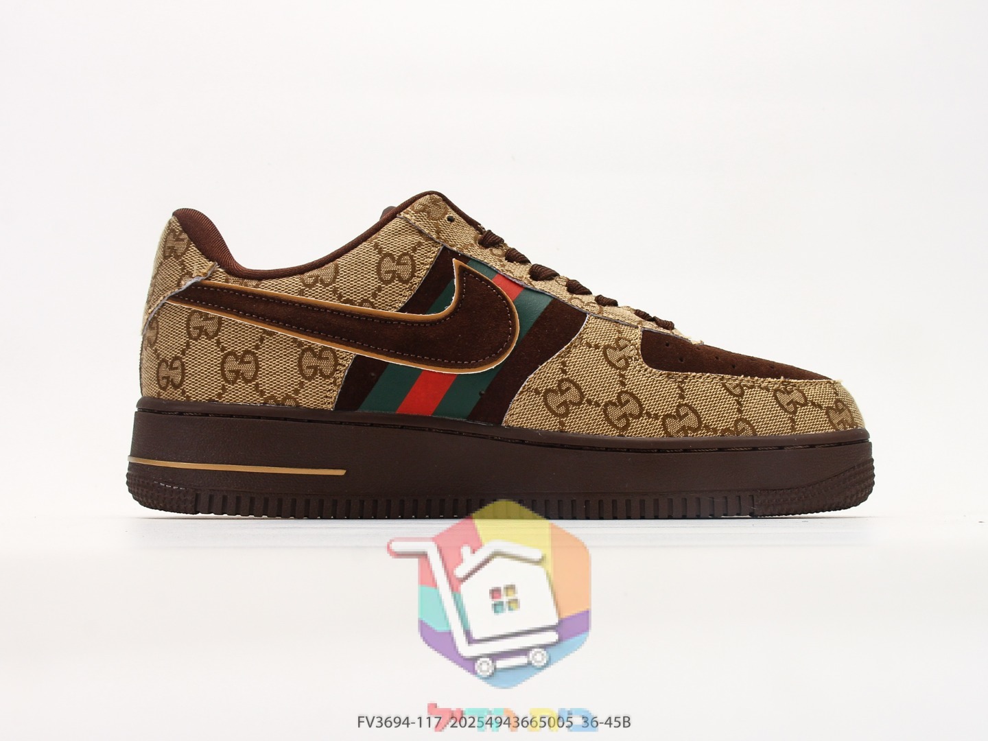 נעלי Nike Air Force 1 בדוגמת מונוגרם Gucci