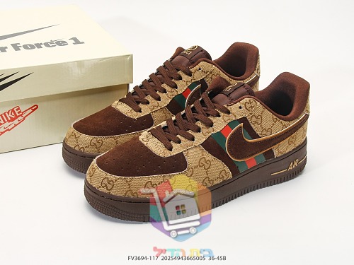 נעלי Nike Air Force 1 בדוגמת מונוגרם Gucci 10