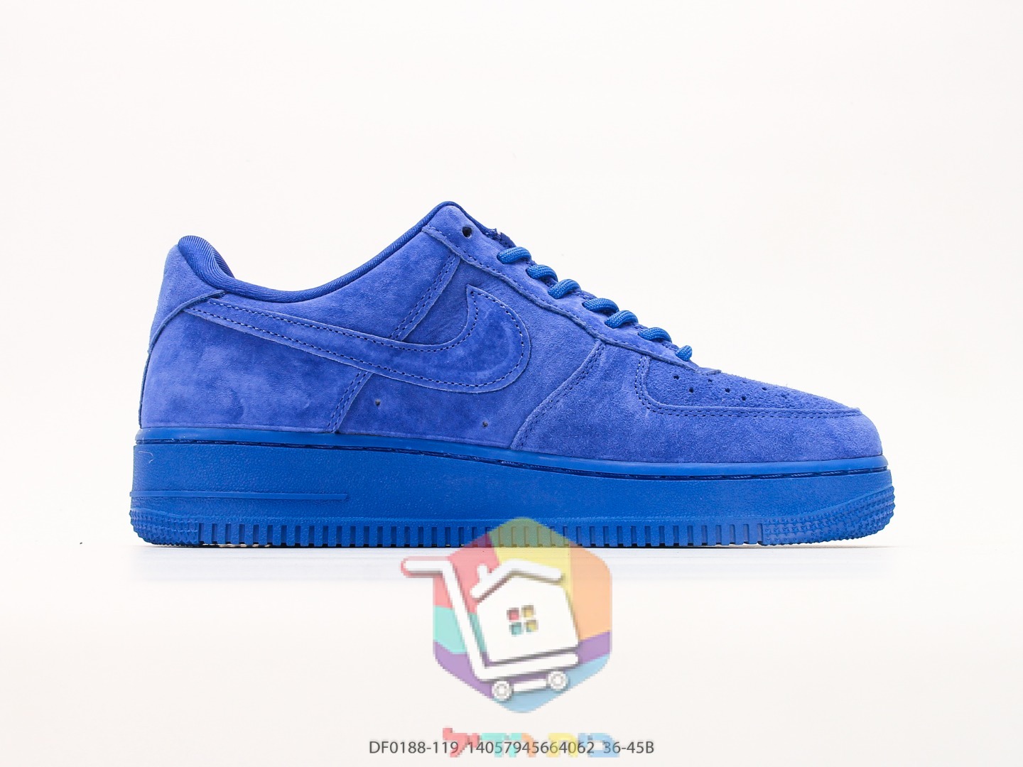 נעלי Nike Air Force 1 x Supreme מזמש כחול