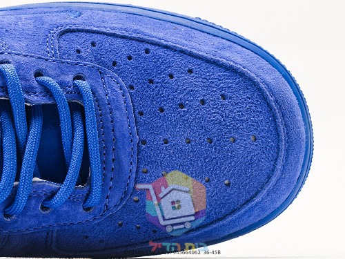 נעלי Nike Air Force 1 x Supreme מזמש כחול 2