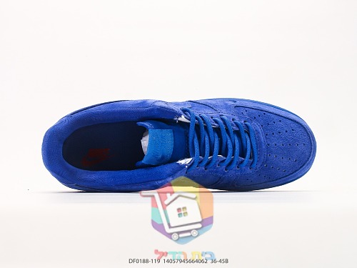 נעלי Nike Air Force 1 x Supreme מזמש כחול 7