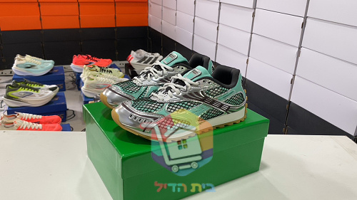 נעלי Bottega Veneta רטרו טורקיז, כסף 1