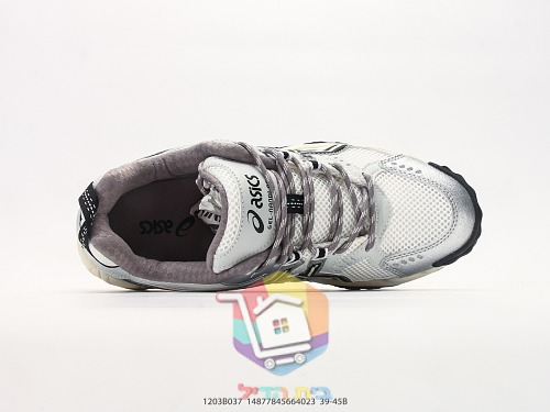 נעלי ריצה ASICS רטרו כסף, לבן 7