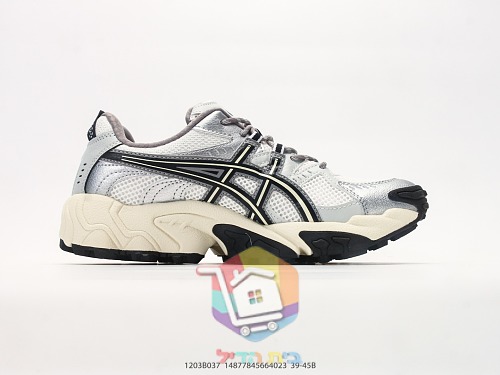 נעלי ריצה ASICS רטרו כסף, לבן 8