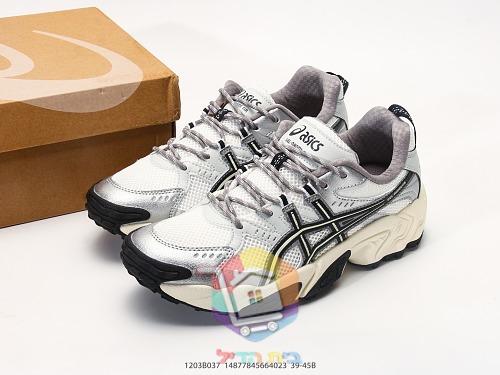 נעלי ריצה ASICS רטרו כסף, לבן 10