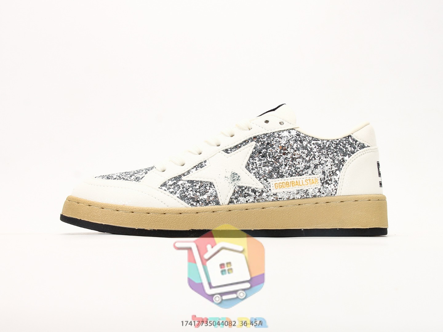 נעלי Golden Goose Ball Star עם כוכב נצנצים
