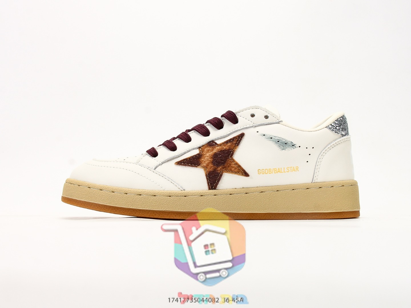 נעלי Golden Goose Ball Star עם כוכב מנומר
