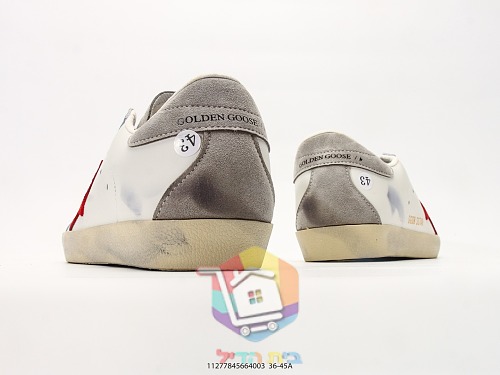 נעלי Golden Goose Super-Star עם כוכב אדום 4