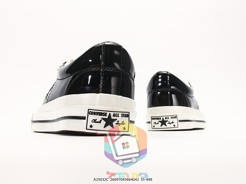 נעלי Converse One Star מעור לכה שחור 4