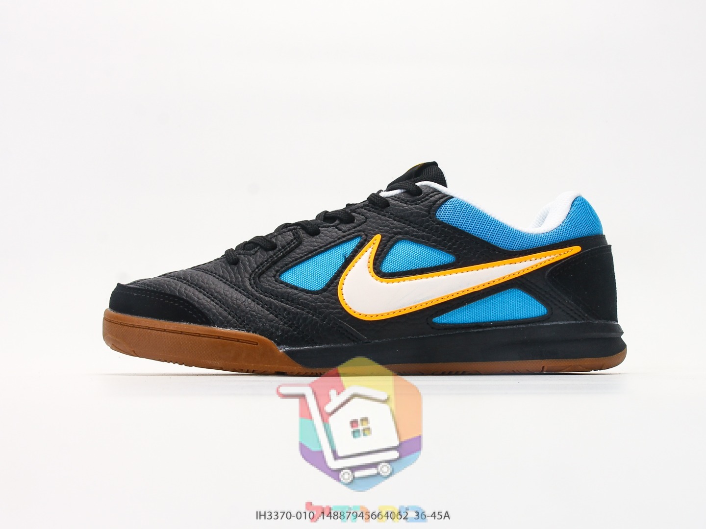 נעלי סניקרס Nike מעור עם רשת כחולה