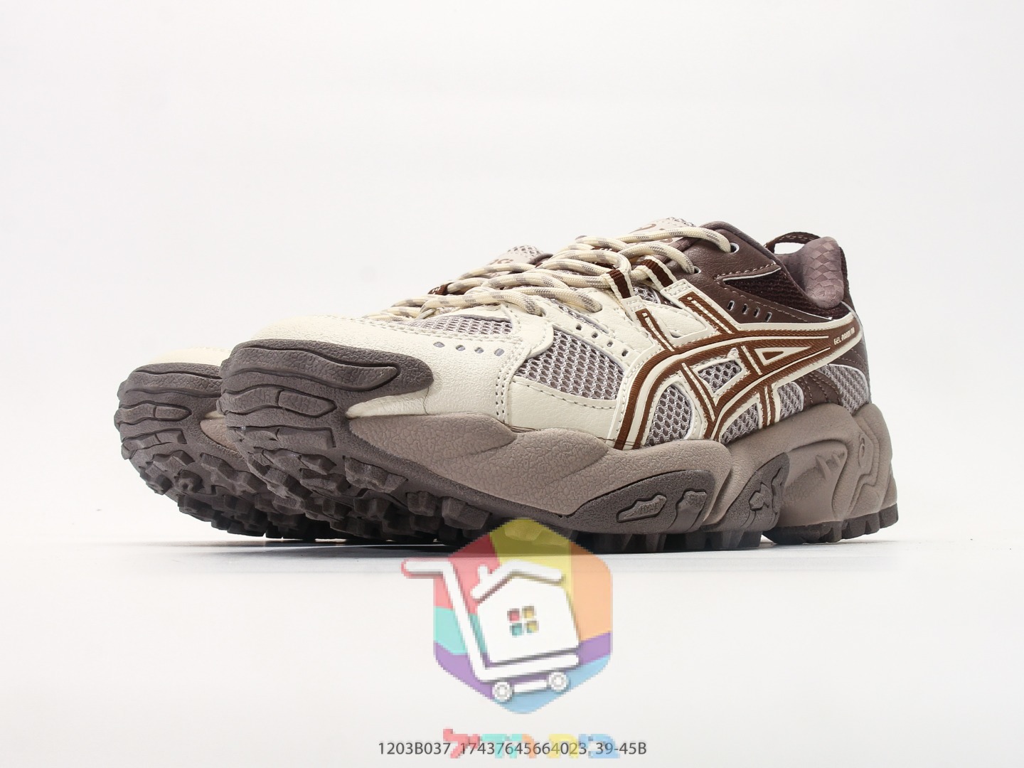 נעלי ASICS GEL-NANDI בגוון שמנת וחום