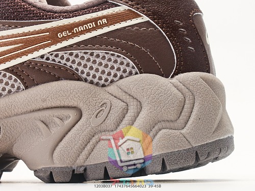 נעלי ASICS GEL-NANDI בגוון שמנת וחום 7