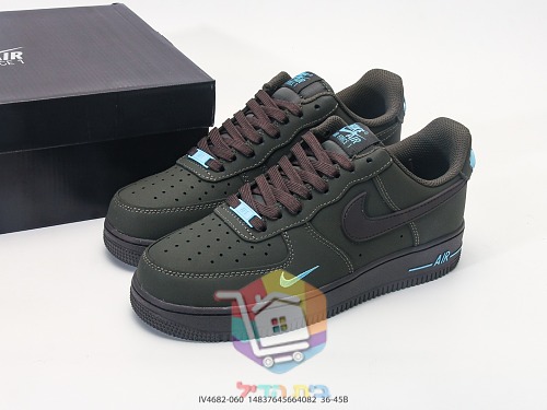 נעלי Nike Air Force 1 07 בגוון אפור כהה 10