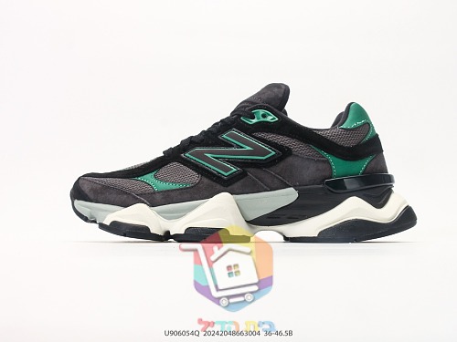 נעלי New Balance 9060 בשילוב ירוק ואפור 9