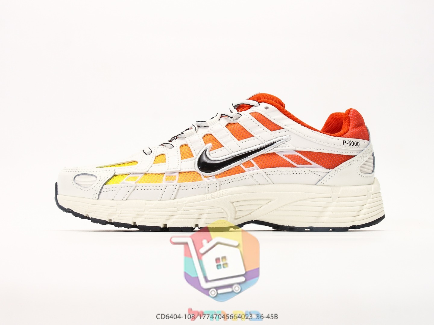 נעלי Nike P-6000 בשילוב כתום וניאון