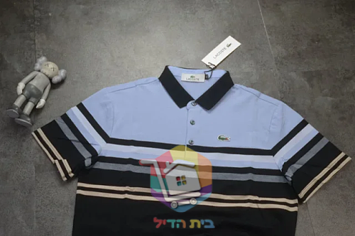חולצת פולו Lacoste עם פסים סרוגים 2