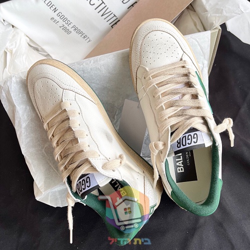 נעלי Golden Goose Ball Star עם כוכב ירוק 2