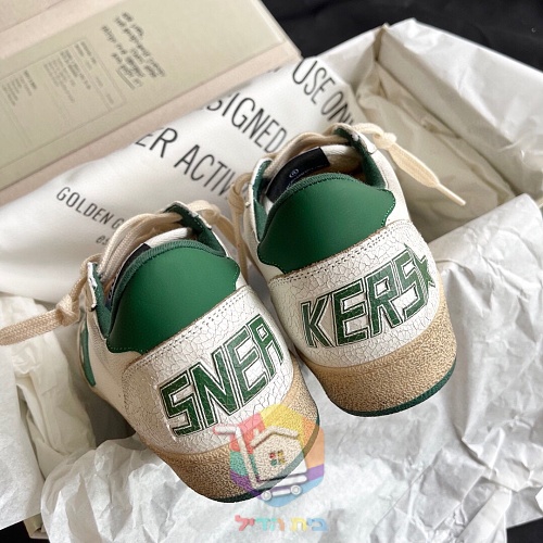 נעלי Golden Goose Ball Star עם כוכב ירוק 3