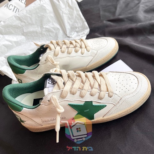 נעלי Golden Goose Ball Star עם כוכב ירוק 6