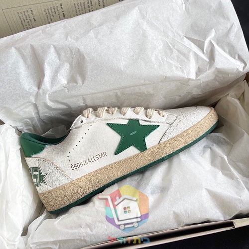 נעלי Golden Goose Ball Star עם כוכב ירוק 8