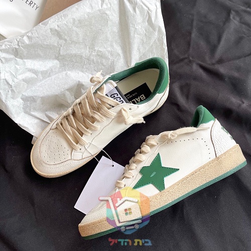 נעלי Golden Goose Ball Star עם כוכב ירוק 9