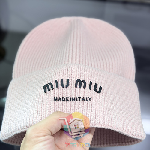 כובע גרב Miu Miu בסריגת ריב 14