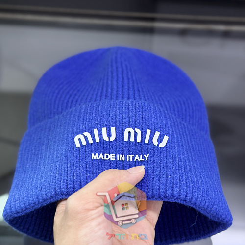 כובע גרב Miu Miu בסריגת ריב 32