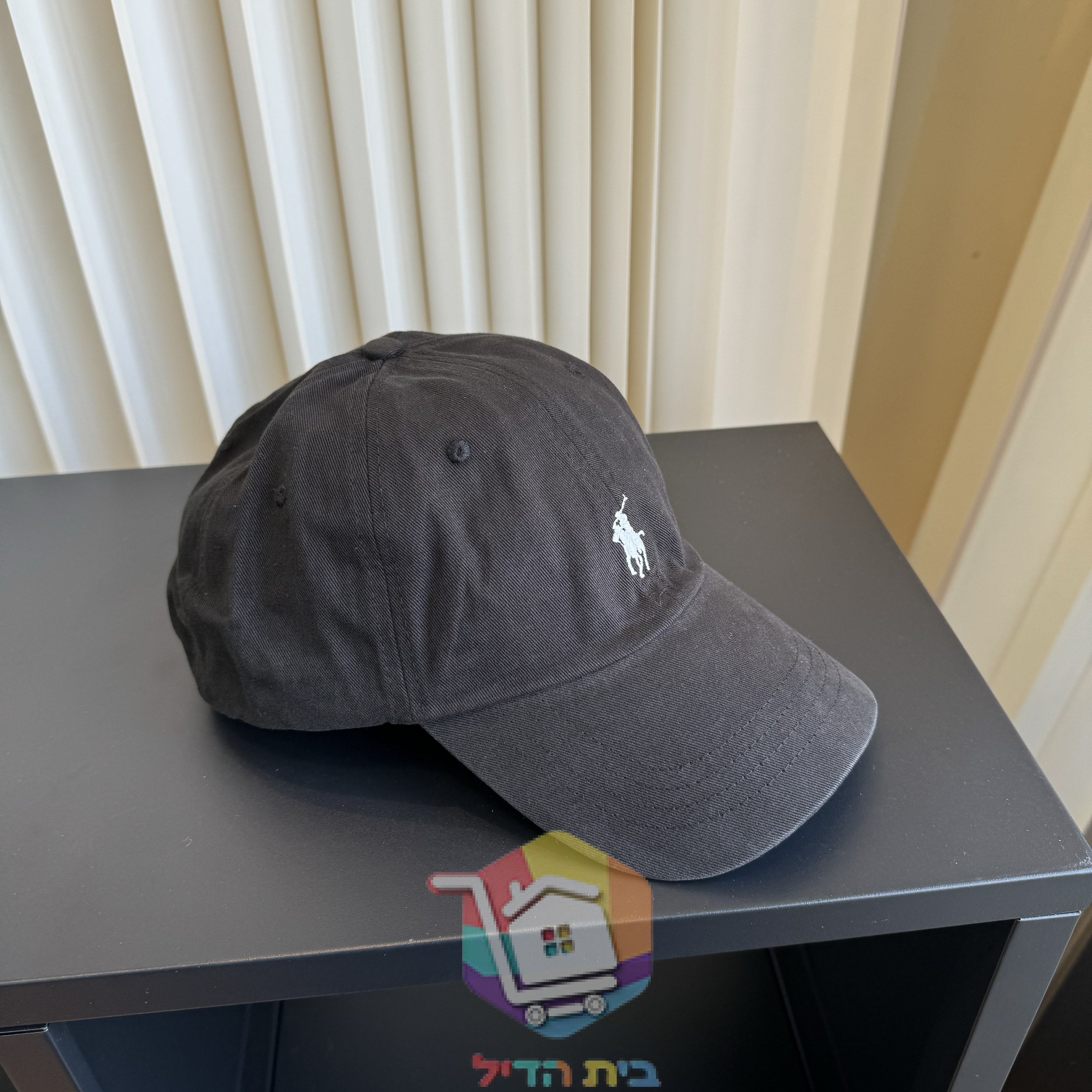כובע מצחייה Polo Ralph Lauren עם פוני רקום