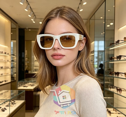 משקפי שמש Miu Miu מרובעים לנשים 16